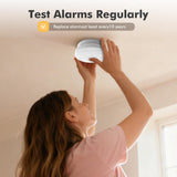 Smoke Detector Smoke and Carbon Monoxide Detector Smoke Detector Carbon Monoxide detectors 10-Year Battery Life, Battery-Powered Smoke and Carbon Monoxide Alarm Combination 1 Pack