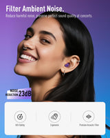 Hearprotek Concert Ear Plugs, 2Pairs Reusable high Fidelity Musician Ear Plugs for Concerts Loud Music-Noise Reduction Ear Protection earplugs for Rave,Festival,Music,Tinnitus Relief