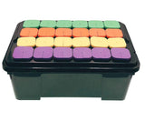 DWC Cloner Rooting Recirculating System 24 Site Cutting Clone and Seeding Root 2 in 1 Deep Water Cloner 24 Site with Clear Humidity Propagation Dome (Black)