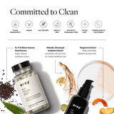 Arey The System Hair Serum and Supplements | Slows Grey Hair Growth, Promotes Healthier Hair & Repigments with Mela-9™ Complex, Antioxidants & Vitamins | Vegan, Oil-Free, Scent-Free (1 Month Supply)