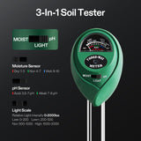 VIVOSUN Digital pH Meter, 3-in-1 TDS/EC/Temperature Meter, 3-in-1 Soil Moisture/pH/Light Tester Combo for Home, Garden and Hydroponics