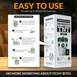 Tougher Than Tom Mosquito TNT 2.0 Mosquito 12 Bait Bags, Outdoor Insect Control, Easy Setup, Family & Pet Friendly, Ideal for Backyards, Camping, Gardens, BBQs, Picnics & More