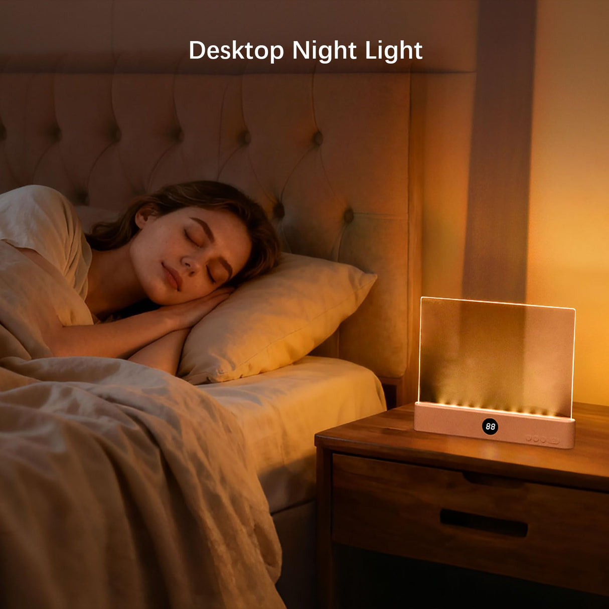Choudao Tech LED Book Light and Night Light 2 in 1, 3 Color Temperatures & Stepless Dimming, USB Rechargeable Reading Light with Timer for Night Reading (Pink)