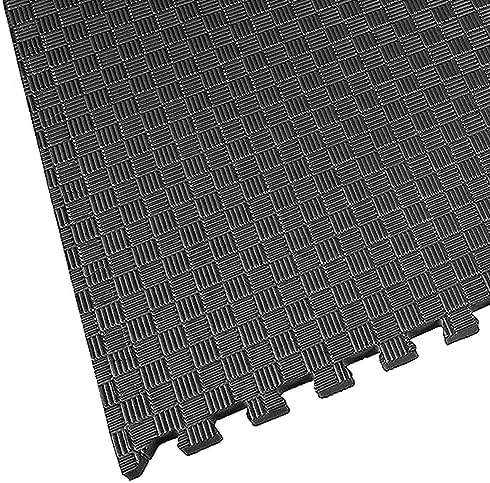 BalanceFrom Puzzle Exercise Mat with EVA Foam Interlocking Tiles for MMA, Exercise, Gymnastics and Home Gym Protective Flooring, Multiple Sizes and Colors