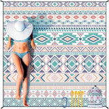 Beach Blanket Waterproof Sandproof Extra Large Beach Mat 79" X 83"/120"x108"for 1-8 Adults Quick Drying Durable Outdoor Picnic Mat for Beach Travel Camping Hiking