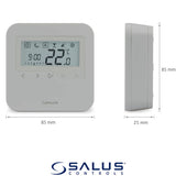 Kudos-Trading - Salus HTRP230 Thermostat Digital Programmable Controls for Water Underfloor Heating Kits Multi Zone or Radiators Home Central Heating Room Stat.