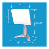 Carex Day-Light Classic Plus Sunlight Therapy Lamp - 10000 LUX Therapy Lamp at 12 Inches, LED Bright White Light with Adjustable Height and Brightness Levels for Mood, White