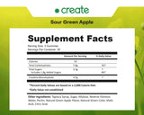 Creatine Monohydrate Gummies for Men & Women - Boost Focus, Strength, and Endurance, Anti-Melting Formula, Vegan, Gluten-Free, Non-GMO, 1.5 Gram Creatine per Gummy (Sour Green Apple, 90 ct)