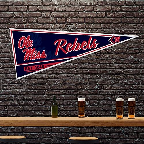 Rico Industries NCAA Classic 12" x 30" Felt Wall Décor Pennant - Great for Home/Bed Room/Man Cave Décor