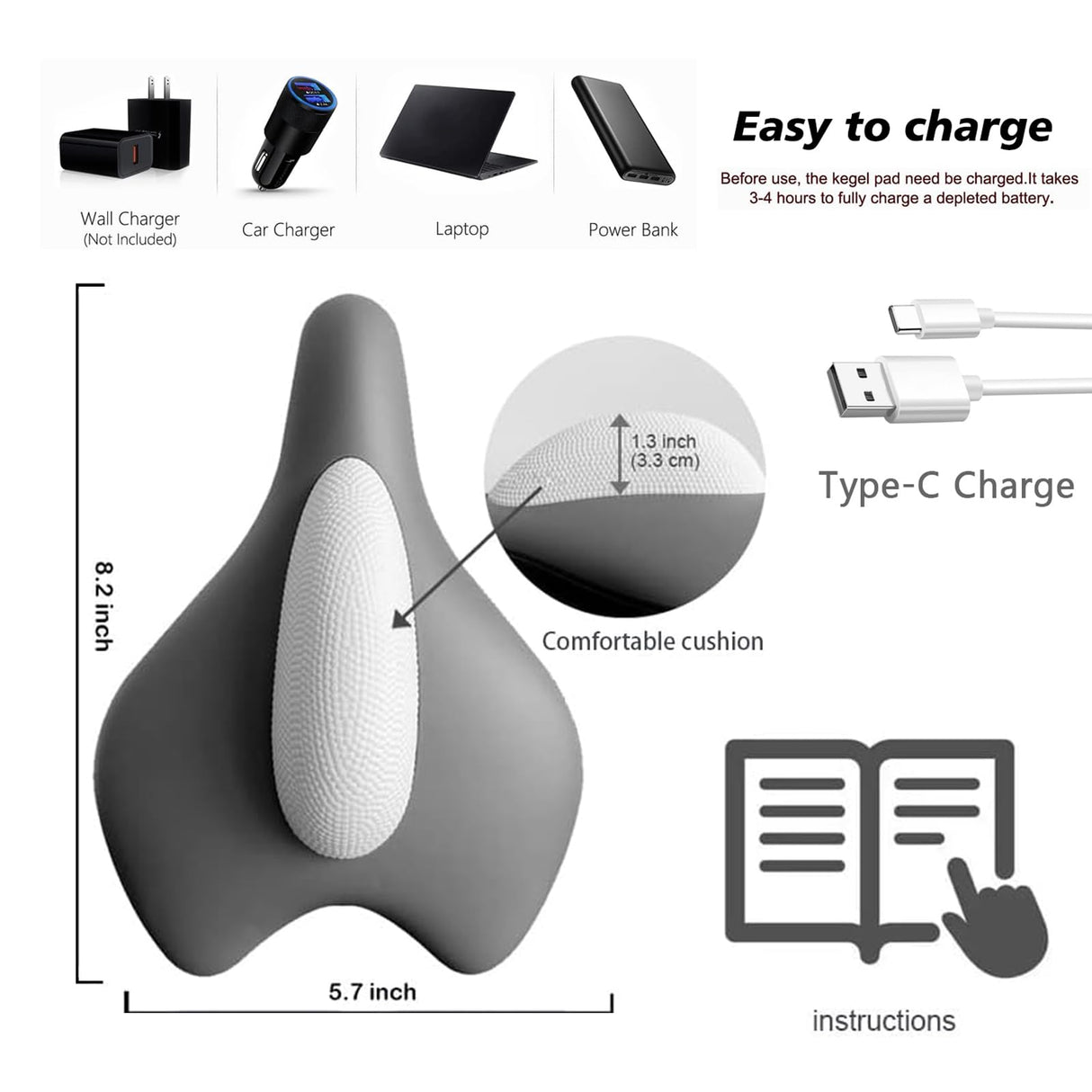 Kegel Exercise for Women&Strengthening Muscle Control Training, Suitable for Both Men and Women, Muscle Endurance Recovery and Relaxation (Pink)