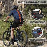 ROCKBROS Bike Seat Comfort Bike Saddle Mountain Bicycle Accessories for Men Women Soft Wide Bike Seat Cushion Dual Shock Absorbing with Reflective Strip