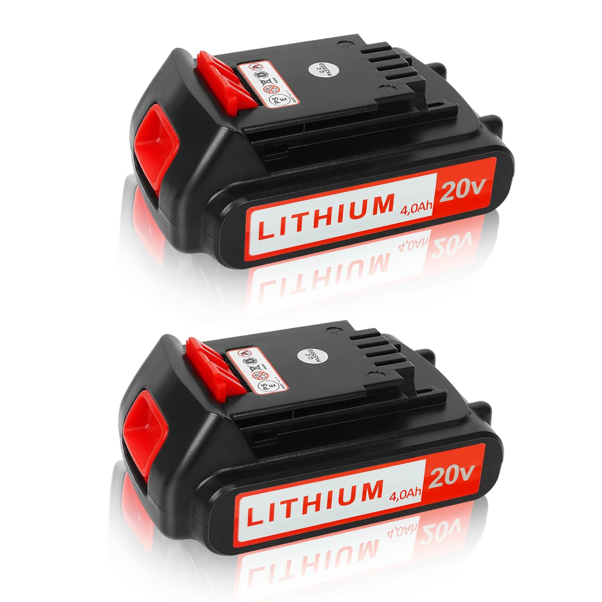 ANTOOLOCKER 20v Battery for Black+ Decker: 4.0 ah Replacement 20 Volt Max Batteries Compatible with LBXR20 LBXR2020 LBX20 LBXR2520 LB2XR20 - Extended Runtime for Cordless Power Tools Drill 2 Pack