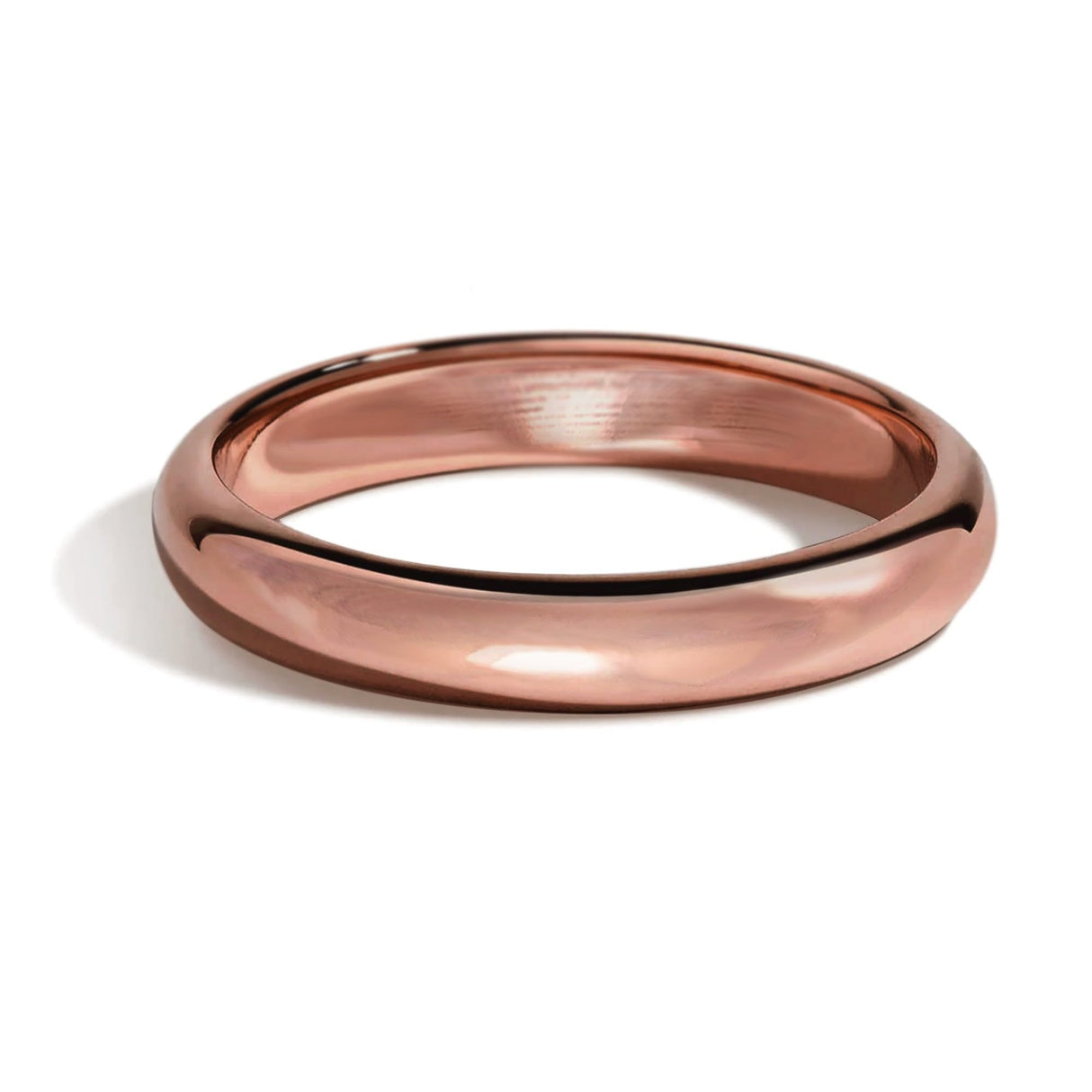 IVY & BAUBLE 6mm Solid Copper Comfort Fit Ring For Men & Women, Size 10