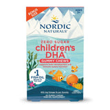 Nordic Naturals Zero Sugar Children’s DHA Gummy Chews, Tropical Punch - 45 Gummy Chews for Kids - 600 mg Total Omega-3s - Brain Development, Learning, Healthy Immunity - Non-GMO - 45 Servings