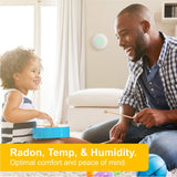 Airthings 2950 Wave Radon - Smart Radon Detector with Humidity & Temperature Sensor – Easy-to-Use – Accurate – No Lab Fees – Battery Operated - Free App