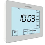 Kudos-Trading - Heatmiser TM4 V2 230v 4 Channel Time Clock 7 Day Timer Programmer Touch Screen Thermostat Works With Heatmisers UH8 Wiring Centre Ideal for Zone Control and Scheduling.