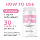 (3 Pack) FemiPro Bladder Control Pills - Original FemiPro Capsules, Femi Pro Bladder Control Support Supplement, Probitic FemiPro Pills for Overall Health and Wellness Reviews, 90 Capsules 3 Months