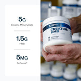 Transparent Labs Creatine HMB - Creatine Monohydrate Powder with HMB for Muscle Growth, Increased Strength, Enhanced Energy Output, and Improved Athletic Performance - 30 Servings, Hawaiian Splash