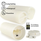 Wfmolcand 36-Pack Flickering Flameless Candles with Remote Control - LED Fake Candle Perfect for Wedding,Outdoor,Table,Halloween,Christmas Decor - Create a Magical Ambiance Effortlessly(Three Sizes)