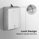 Commercial PaperTowel Holder Dispenser Wall Mount,304 Stainless Steel Bathroom Paper Towel Holder,Toilet Paper Napkin Holder,C Fold Multifold Trifold Paper Towel Dispenser,Hand Towel Dispenser