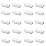 Farm Plastic Supply - Greenhouse Clamp 20 Pack - (3" Long x 3/4" Wide) - White ABS Clamps for Greenhouse, ABS Clips, Greenhouse Clamps for Farming, Gardening, Agriculture
