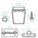Jexobox Complete Hinges & Latch Replacement Kit for Igloo Coolers - Stainless Steel & ABS Parts with High-Strength Screws, Fits 25-165 Quart Models