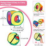 Retro Shaw 33Pcs Cat Toys Pack for Indoor Cats Kitten, with Cube Tunnel
