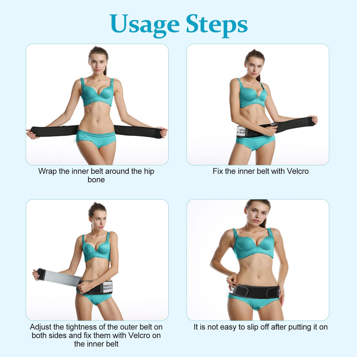 Zekeson Back Brace for Lower Back Pain, Si Belt, Sciatic Nerve, Relief for Sciatica, Hip, Spine Pain, Pelvic, Sacroiliac Belt-Breathable & Adjustable Lumbar for Women and Men (Regular, Gray)