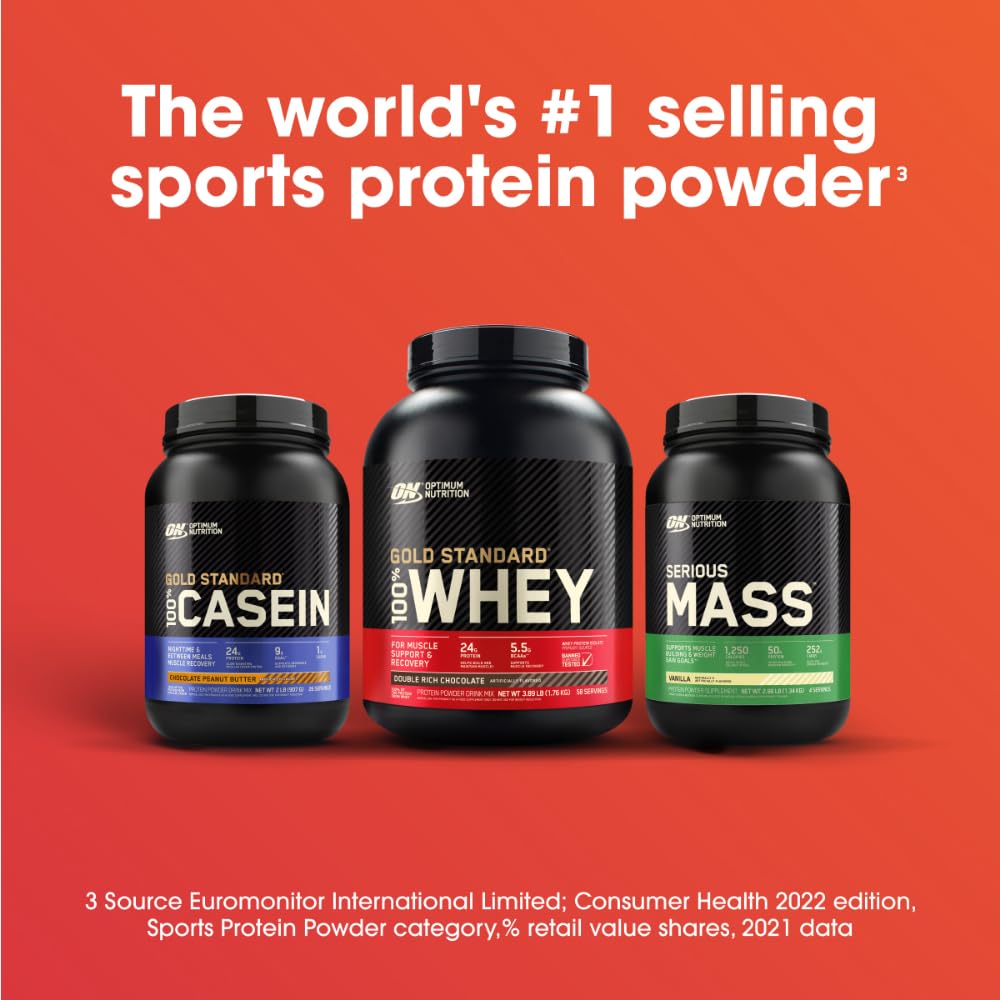 Optimum Nutrition Serious Mass Weight Gainer Protein Powder, Vitamin C and Zinc for Immune Support, Vanilla, 12 Pound (Packaging May Vary)