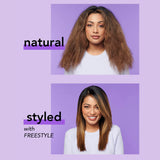 Instyler Freestyle Ceramic Styling Wand | Salon Quality at Home | Ionic Tip Barrel | Dual Voltage Tool | Ceramic Heated Bristles | Frizz Reducing Brush