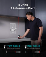Laser Measure Device, MiLESEEY 229ft Digital Laser Tape Measure with Upgrade Electronic Angle Sensor, 2mm Accuracy, Area Measurement,Volume and Pythagoras, 2" LCD Backlit,Mute, Battery Included