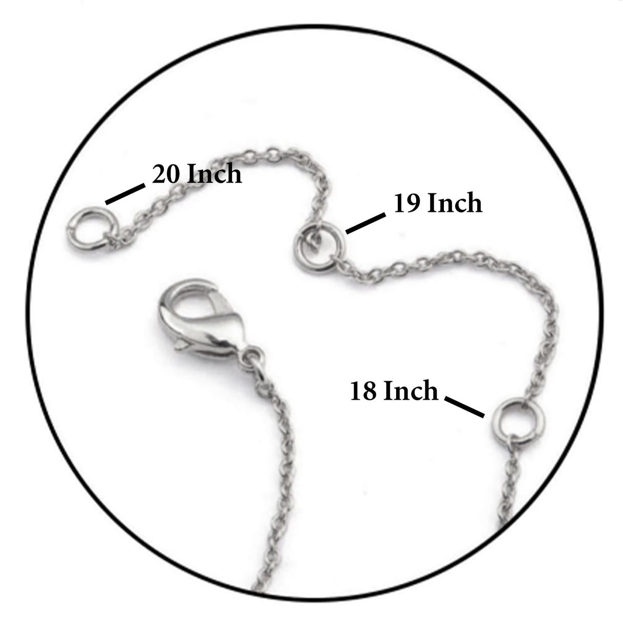 Custom Name Necklace for Women, Double-Sided Engraved Pendant