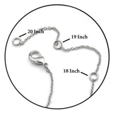 Custom Name Necklace for Women, Double-Sided Engraved Pendant