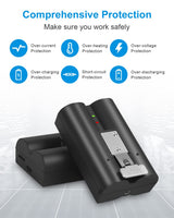 2Pack Replacement for Ring Battery Compatible with Ring-Doorbell-Camera 2/3/4/3plus, Stick Up Camera (2nd and 3rd Gen), Also for Spotlight Cam and Peephole Cam, Rechargeable 3.65V 6040mAh Battery