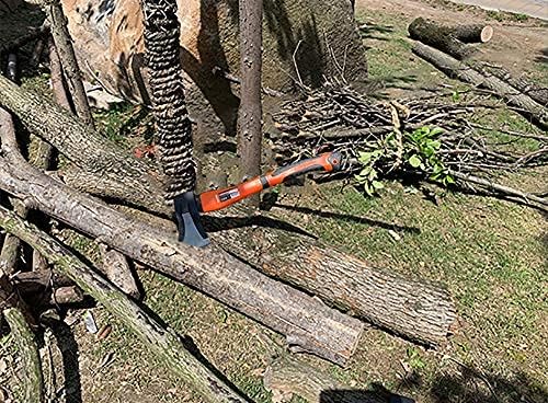 Edward Tools Wood Splitting Maul 17” - 3 lb. Axe and Sledge Combined - Forged Steel Head - Splits Wood Better Than Camp Axe or Hatchet - Kindling Splitter - Rubber Sheath