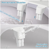 Shineforu Ultra-Slim Bidet Dual Mode Bidet Attachment for Toilet, Bidet Toilet Seat Attachment with Pressure Controls(Feminine/Posterior Wash),Easy to install Design Non-Electric Bidet