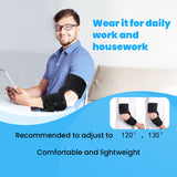 Cubital Tunnel Syndrome Elbow Brace, Ulnar Nerve Entrapment Splint, Elbow Immobilizer for Night Sleeping and Day Working, 4 Angles Adjustable, Fit Women & Men, Right & Left Arm - S/M