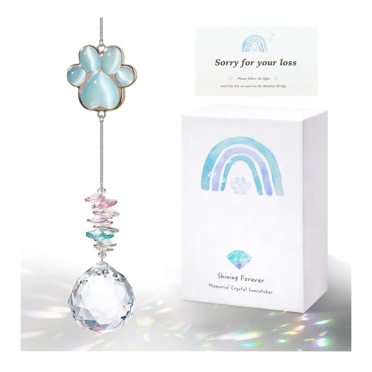 Dog Memorial Gifts, Loss of Dog Sympathy Gift, Pet Memorial Suncatcher