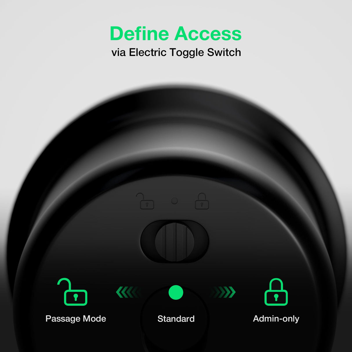 ThorBolt G1 Fingerprint Door Knob Lock with Keypad Biometric Door Knob Auto-Lock 4* AAA Alkaline Batteries Interior Door Lock for Bedroom, Garage, Office, Pantry Door Black
