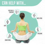 Cushy Tushy Premium Foldable Travel Seat Cushion - for Relief of Lower Back, Sciatic, Butt and Tailbone Pain - for Home & Office Use, Perfect for Travel or Driving - Coccyx Seat Cushion