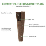 TISOHUGO 100 Pack Grow Sponges, Seed Pods Replacement Root Growth Sponges Compatible with AeroGarden, Moldy-Free, Sponges Kit with 10 Pod Labels for Hydroponic Indoor Garden System