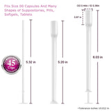 Disposable Suppository Applicators Individually Wrapped Hygienic Fit to Size 00 Cap-sules and Many Shapes of Suppositories, Tablets Feminine Care Applicators from Nieteyrue (60 Counts)