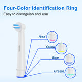 16pcs Interspace Replacement Heads Compatible with Oral B Electric Toothbrushes for Cleaning Crevices, Bridges and Implants.
