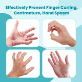 Stroke Hand Brace Splint for Straightening Fingers with 5 Fingers Resting Support,Prevent Fingers Curling, Dupuytren's Contractures, Hand Spasms, Fit Right & Left, Men & Women - M