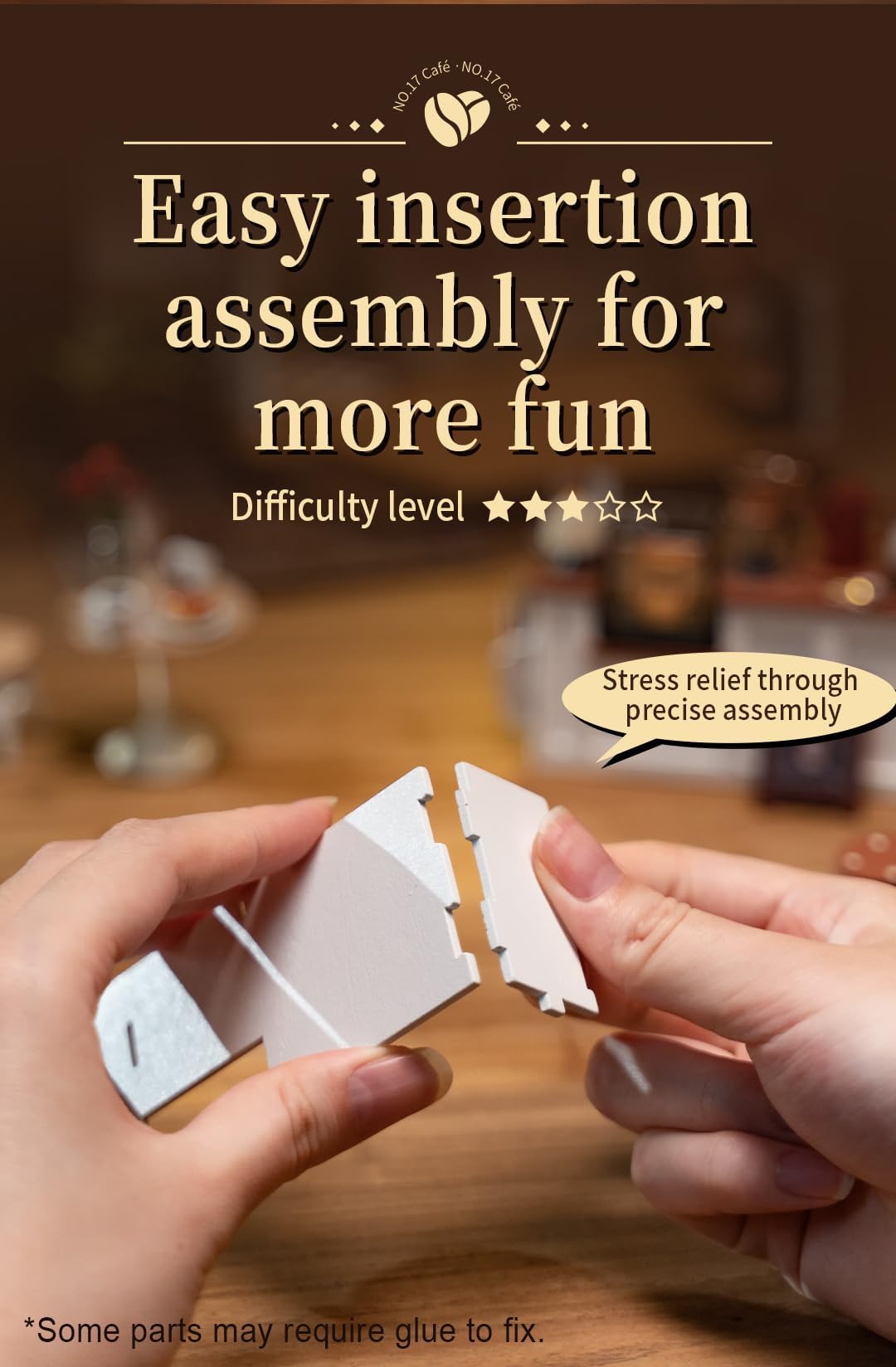 Rowood DIY Miniature House Kits for Adults-NO.17 Cafe