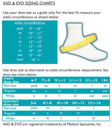 Med Spec 264004 ASO Ankle Stabilizer, White, Medium