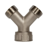 Solid Brass Nickel Plated Washing Machine Y Piece Connector, Highly Recommended Over Plastic/PVC YPiece
