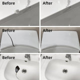 Tub Repair Kit White, Fiberglass Shower tub and Porcelain Sink Repair Kit, Acrylic, Enamel, Ceramics Tile Toilet and Shower Bath Repair Kit, Repair Cracks, Fragments, Holes and pits