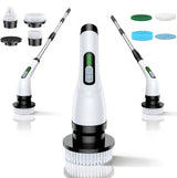 Electric Spin Scrubber for Bathroom: Shower Scrubber with Long Handle
