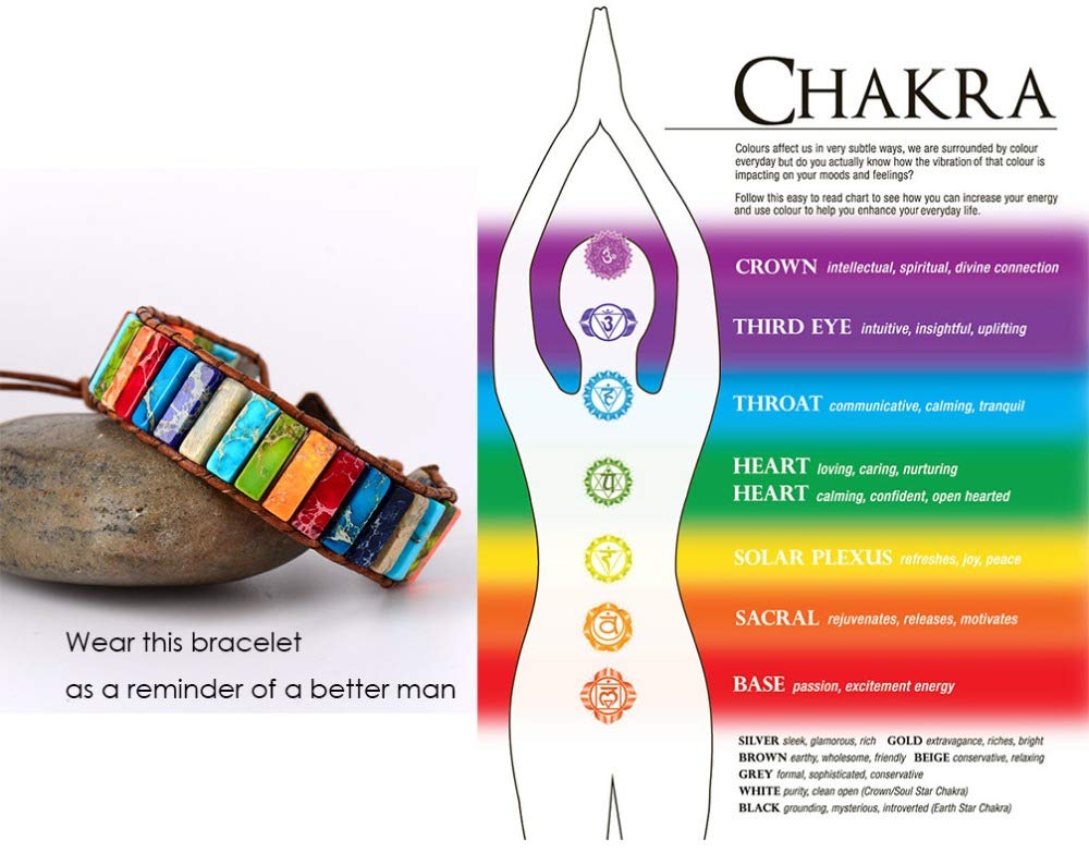 sedmart Fashion Gemstone Bracelets Handmade Bracelets Jewelry Multicolor Yoga Bracelets Friendship Boho Bracelets Leather Bracelets Rectangle Stone Healing Bracelets Sunflower Button Wrap Bracelet
